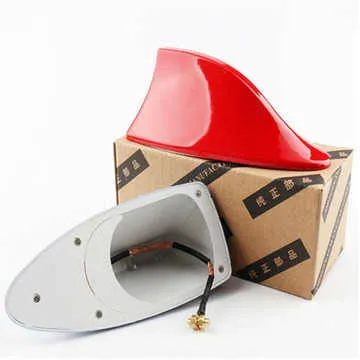 كشافات خلفية للسيارة تعمل على شكل زعانف شريط إضاءة أمامي للسيارة مزود بإضاءة LED Car Wind Wave Shark Fin Tail Light Taillight Antenna Power Tail Light Car Decoration Colorful LED Light
