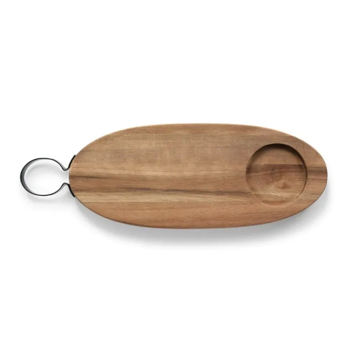 Acacia Wood Serve & Cut Board Long