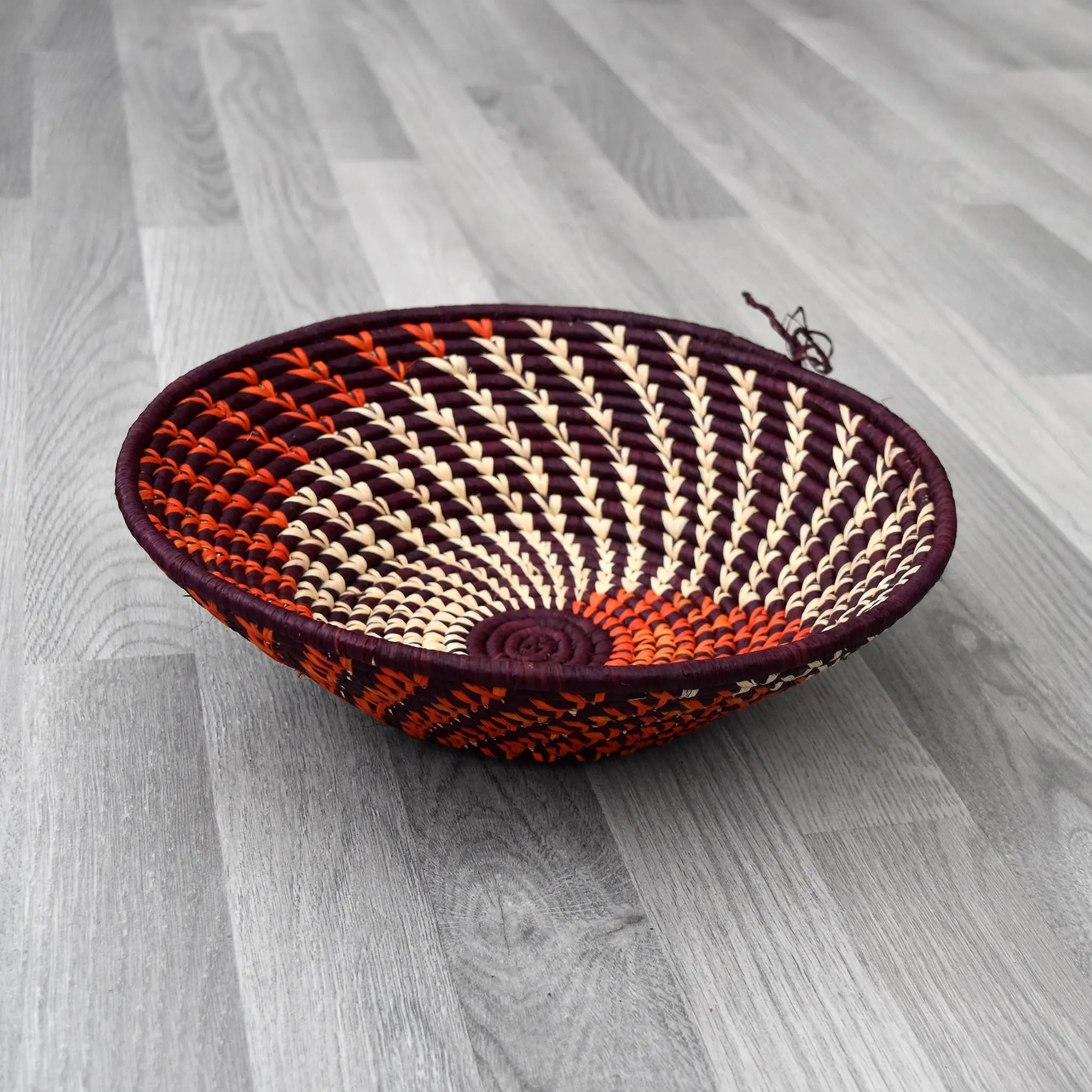 African Wall Basket - Ugandan Baskets - M03