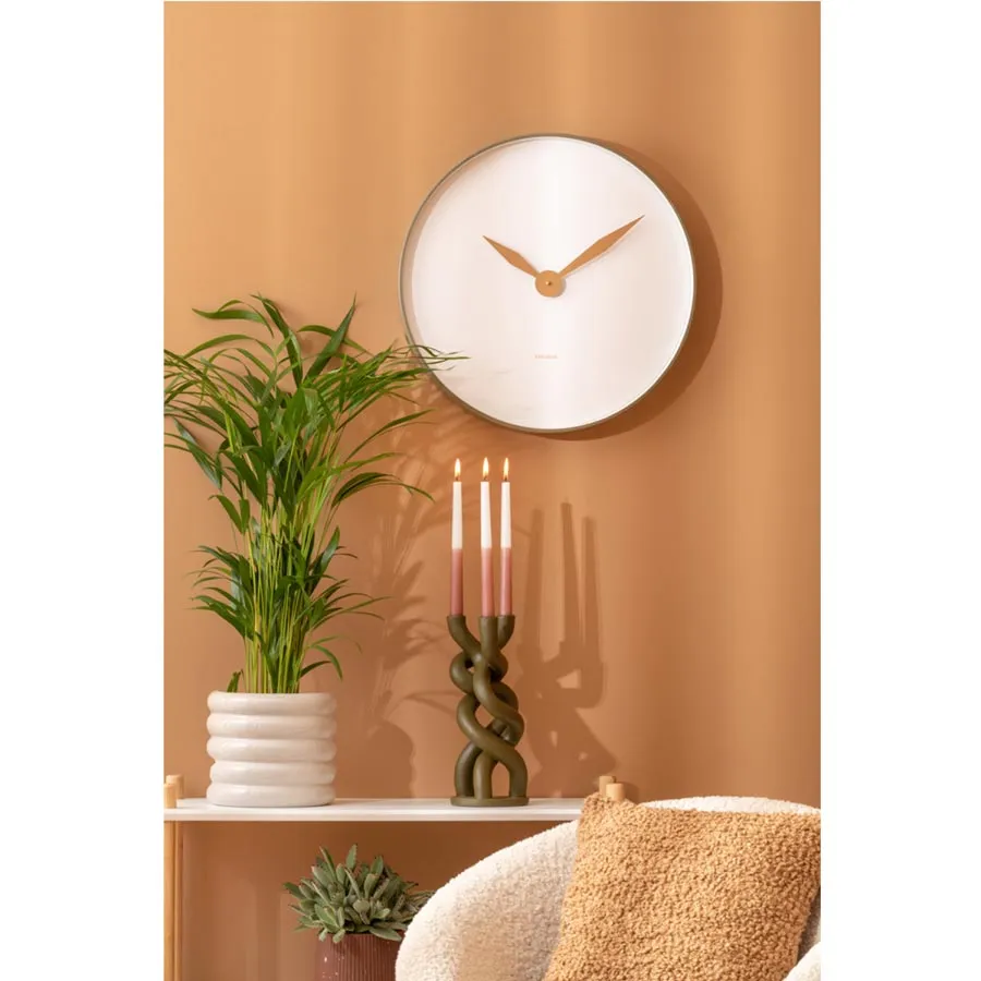 Albatross Wall Clock – Moss Green (50cm)