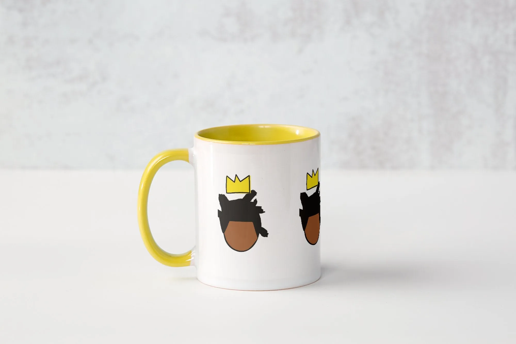 Basquiat King Royalty Mug with Color Inside