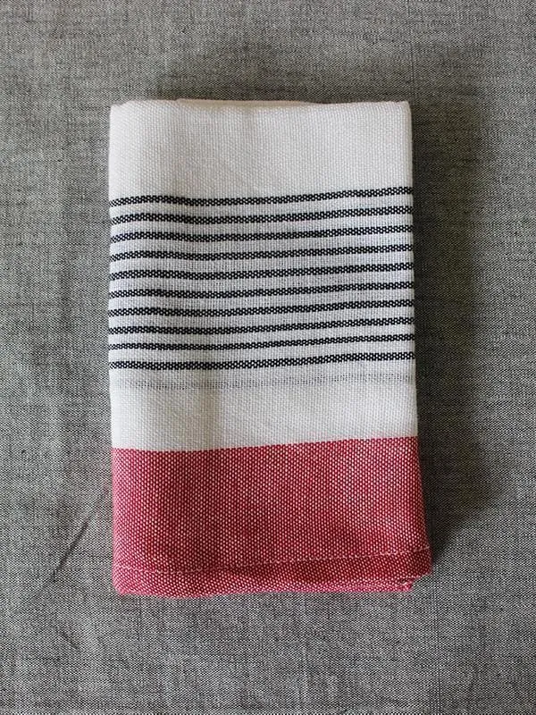 Block Stripe Face Towel