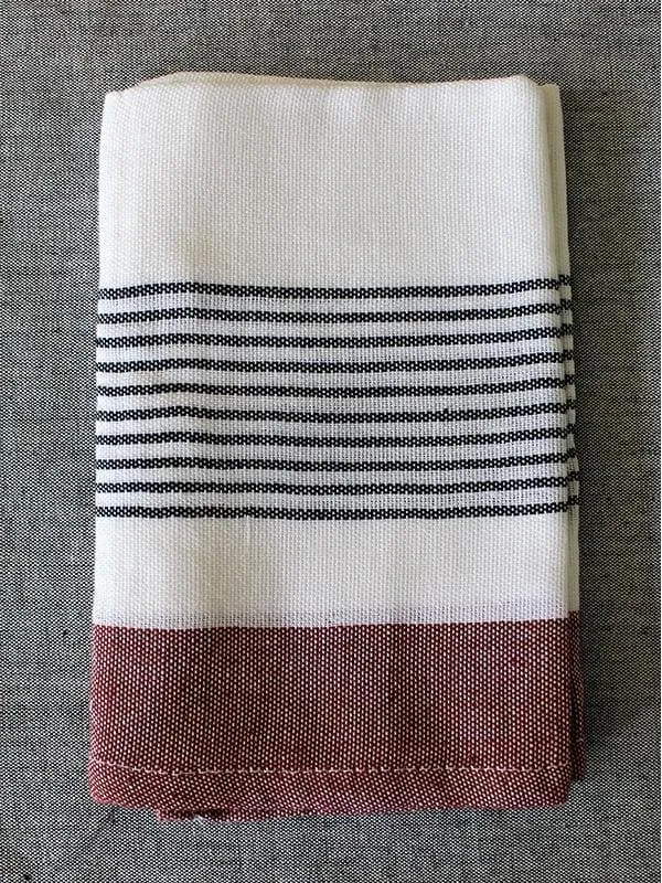 Block Stripe Face Towel