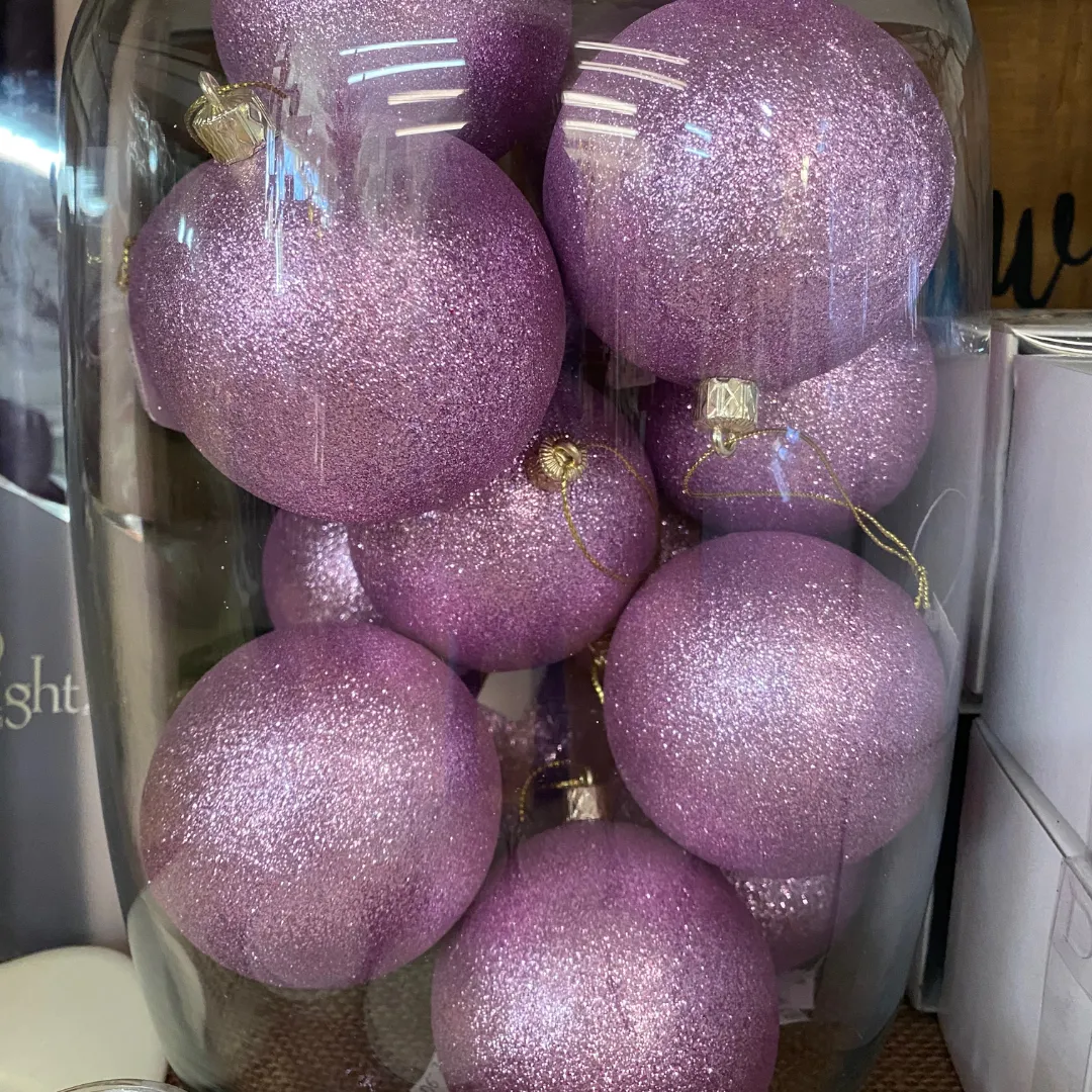 Christmas Ornaments Blue & Pink  Ball
