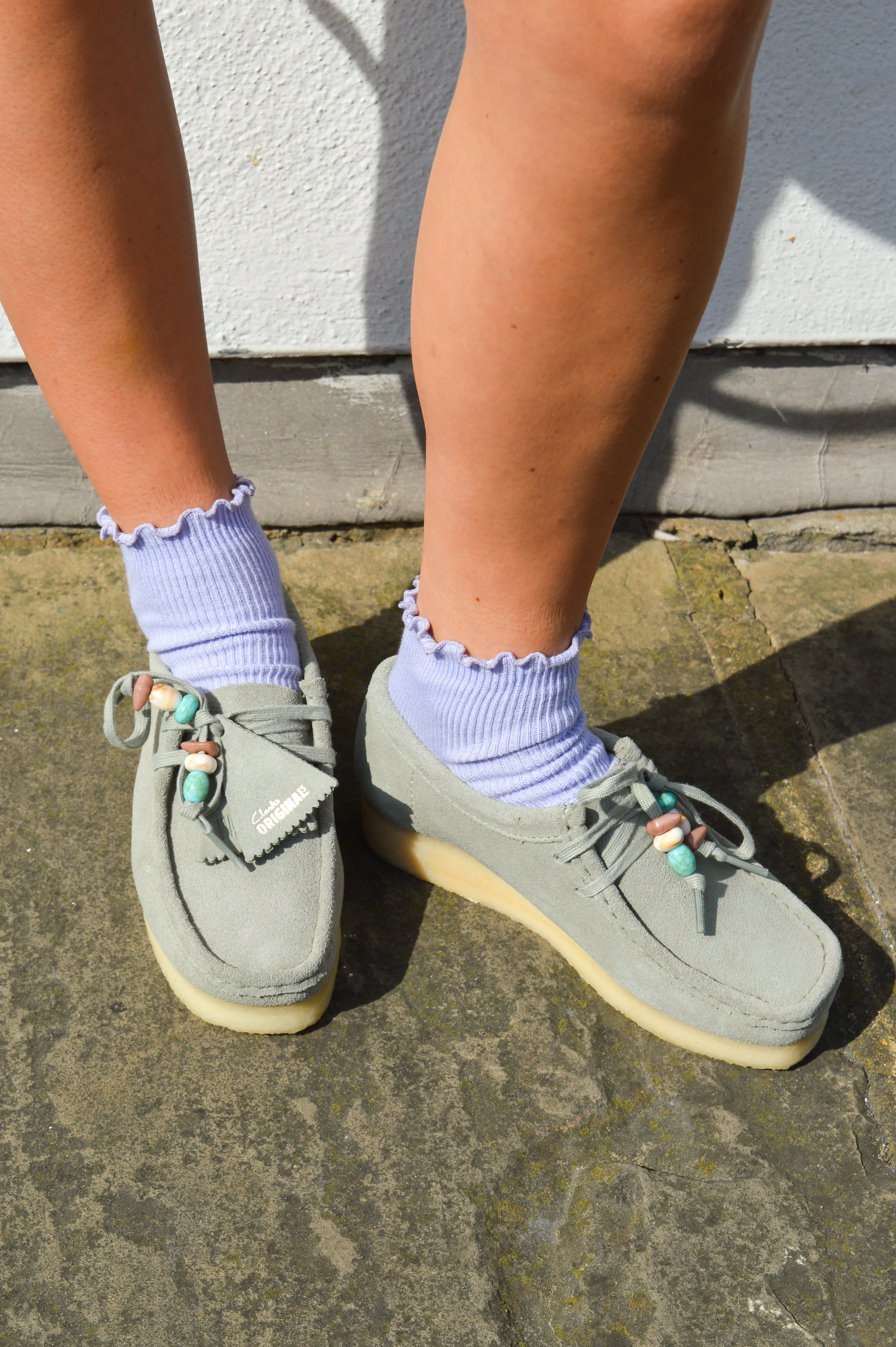 Clarks Wallabee in Sage Green Slate