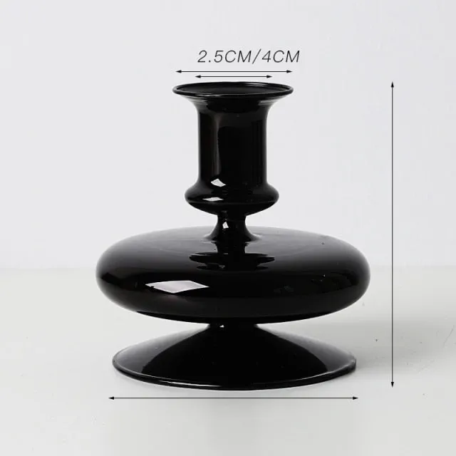 Colorful Glass Sculptural Nordic Candleholder