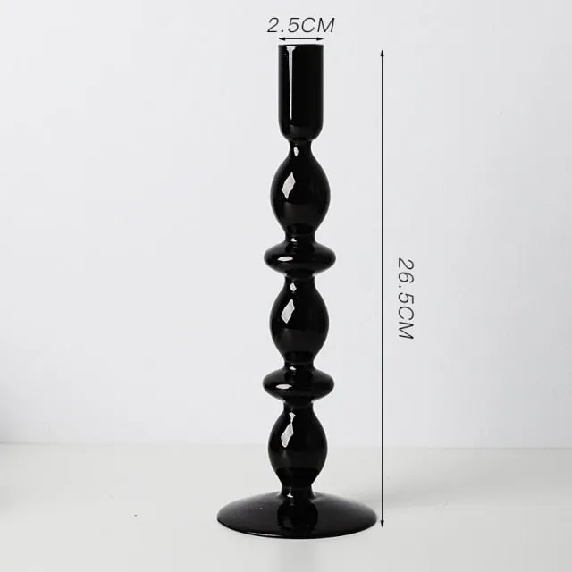 Colorful Glass Sculptural Nordic Candleholder