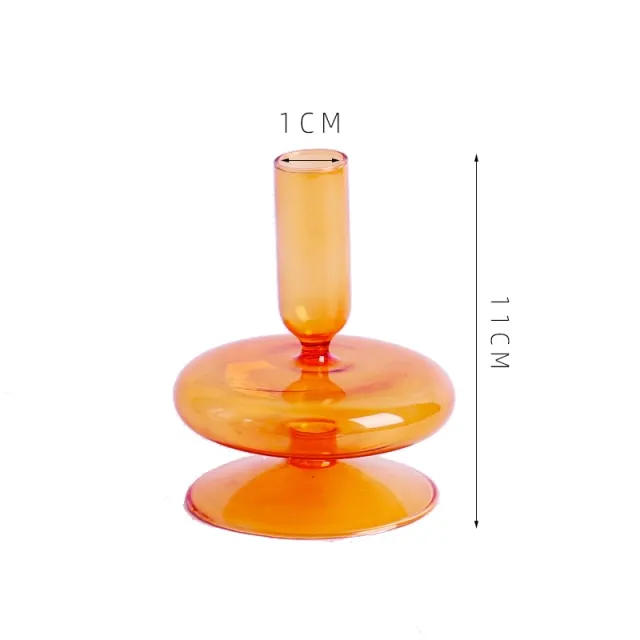 Colorful Glass Sculptural Nordic Candleholder