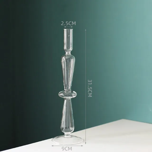 Colorful Glass Sculptural Nordic Candleholder