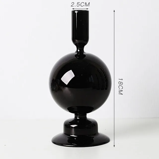 Colorful Glass Sculptural Nordic Candleholder