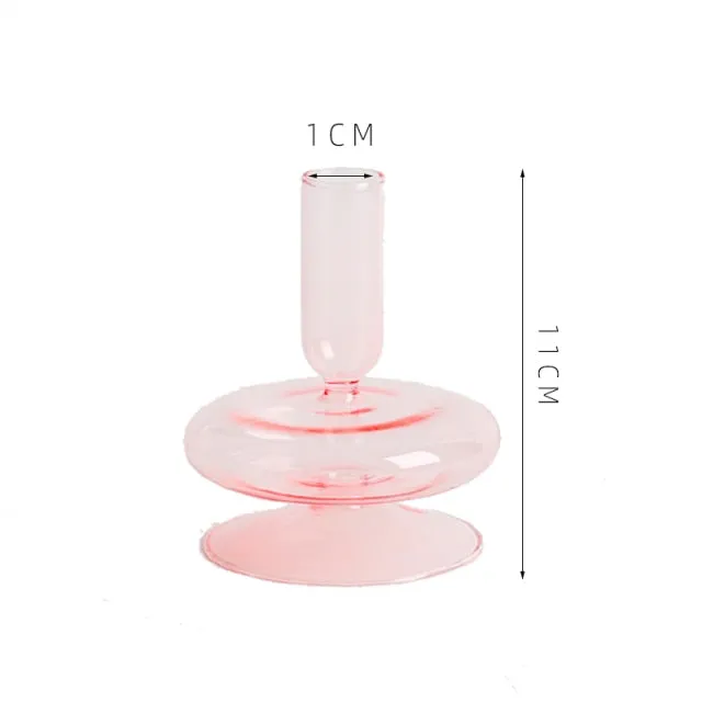 Colorful Glass Sculptural Nordic Candleholder