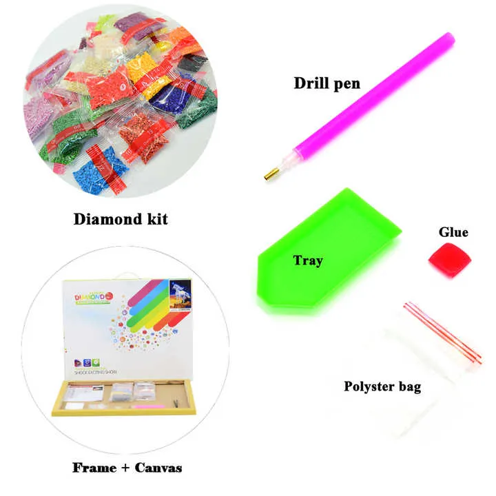 Diamond Painting Kit Deer Full Drill-على شكل غزال