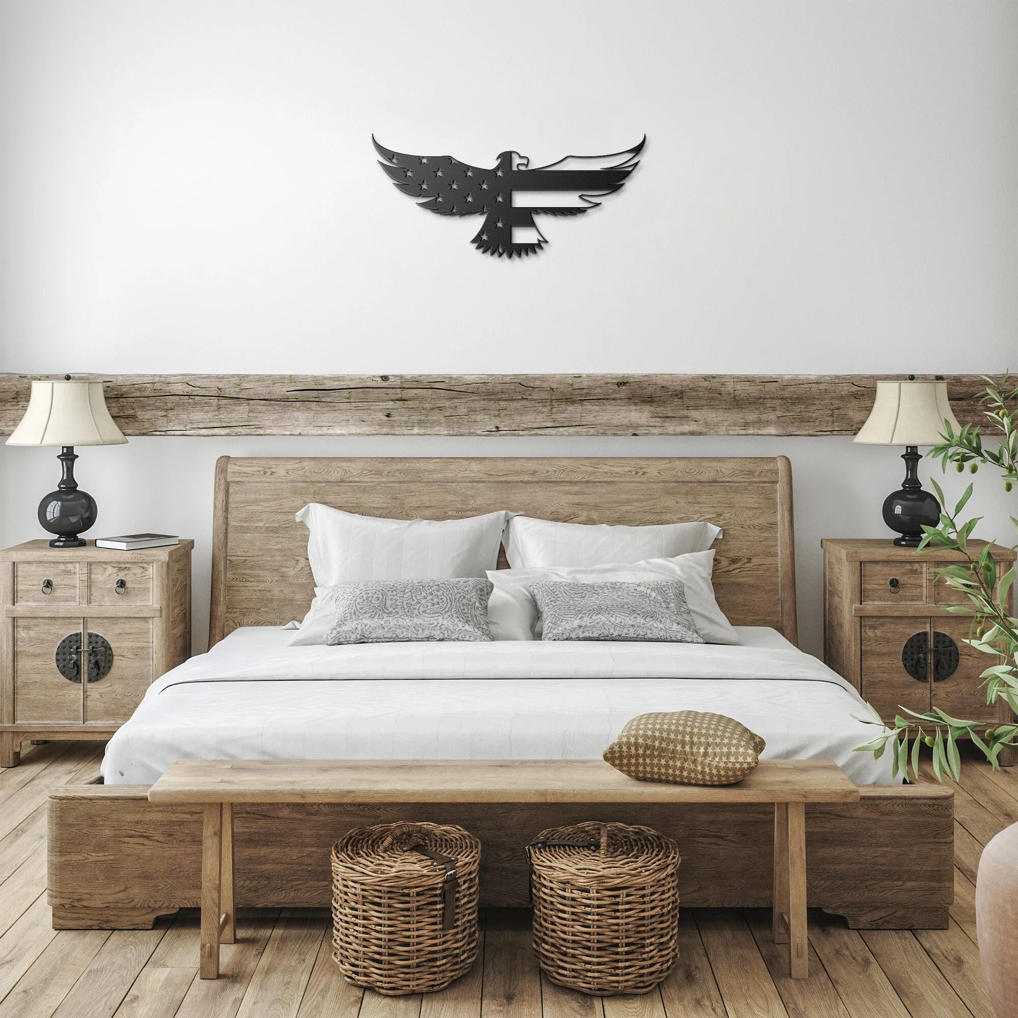 E6G American Eagle Die-cut Metal Sign