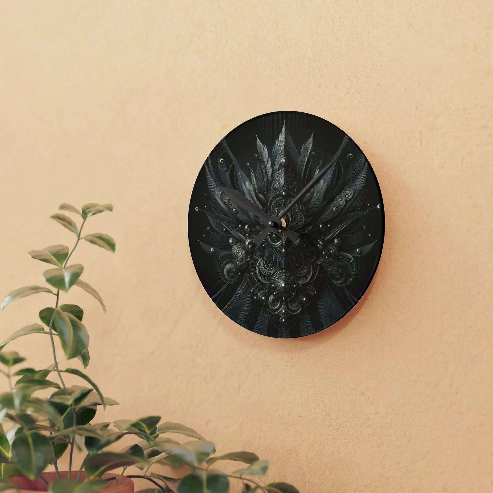 Enigma Clock  Acrylic Wall Clock