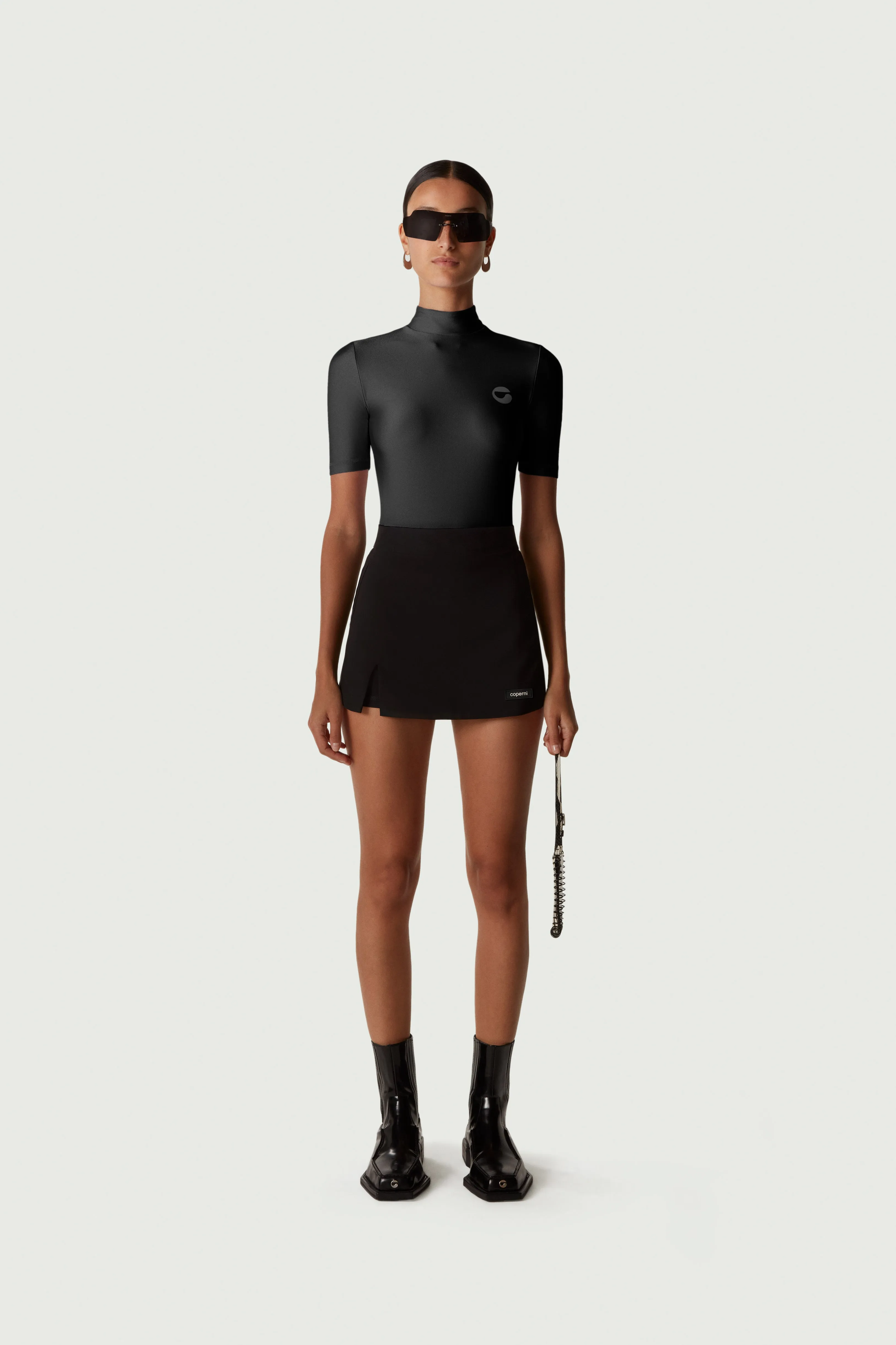 High Neck Fitted Top
