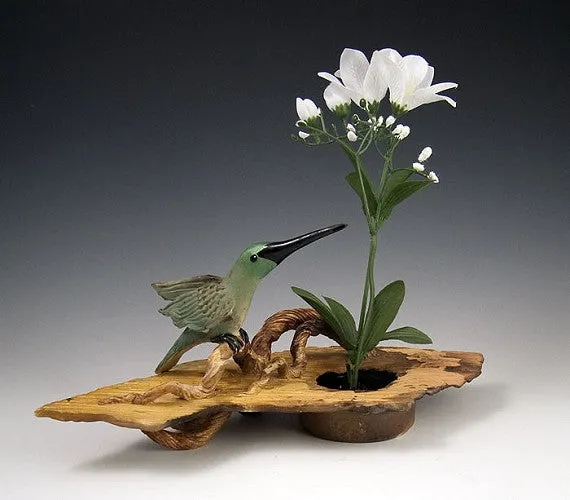 Hummingbird Ikebana Vase