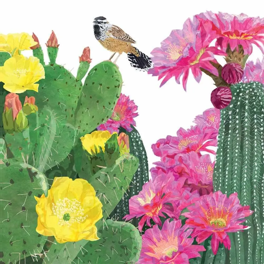 Paperproducts Design Cactus & Bird Drinking Glass (Ì)