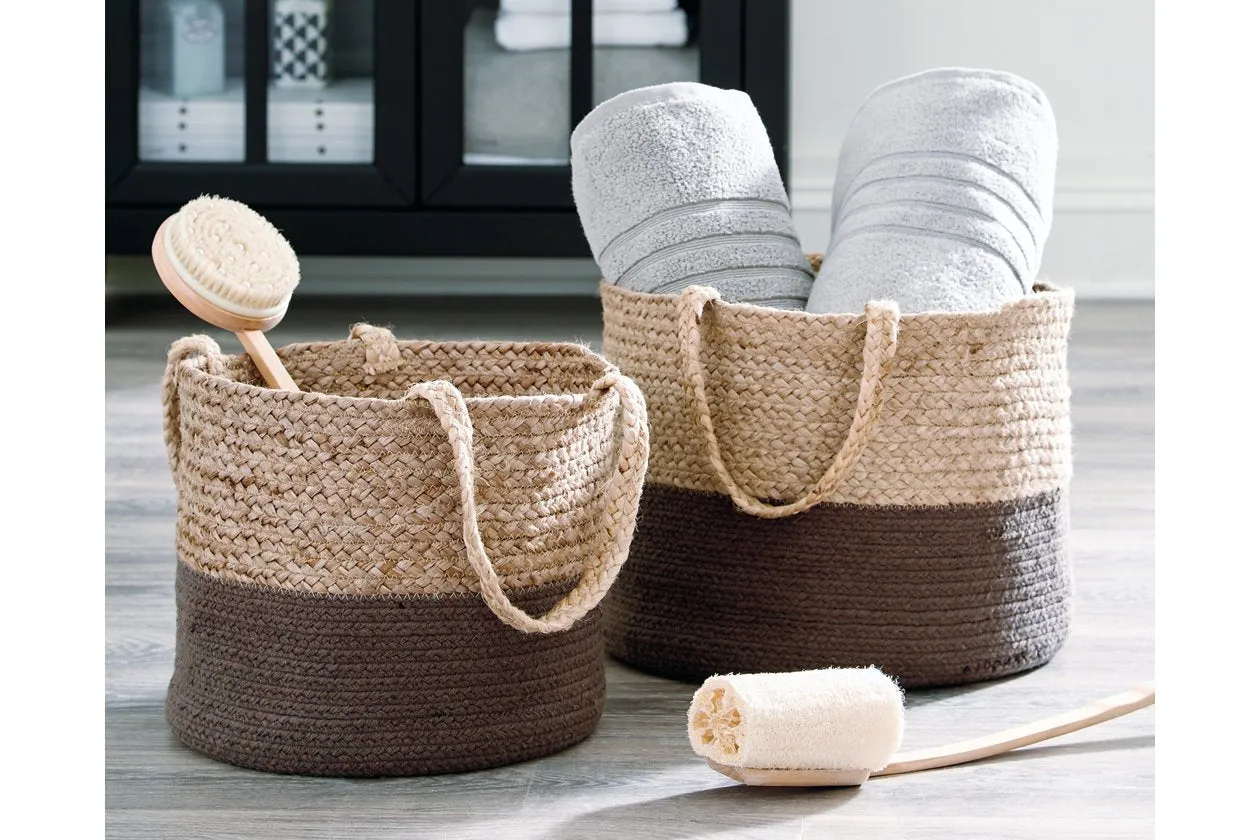 Parrish Natural/Charcoal Basket (Set of 2)