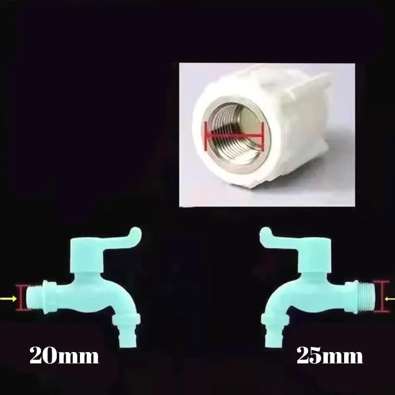 Plastic Water Faucet for Washing Machine, Bathroom, Kitchen