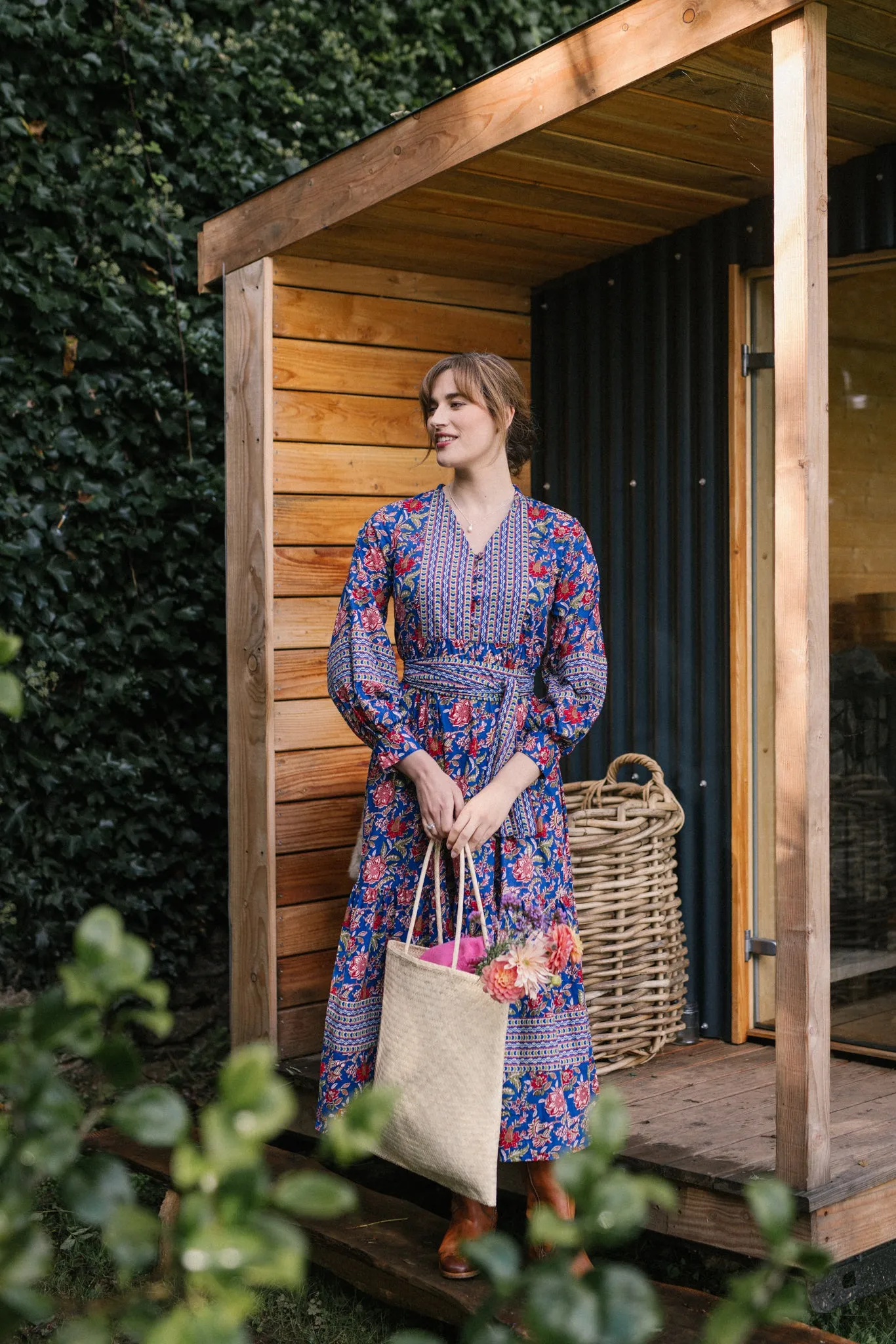 Raffia Square Shopper Plain