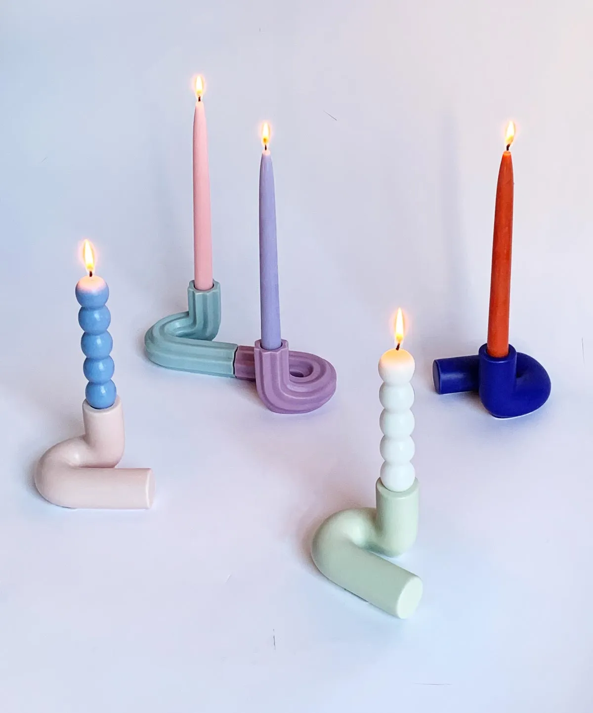 Templo Candleholder - Dark Blue