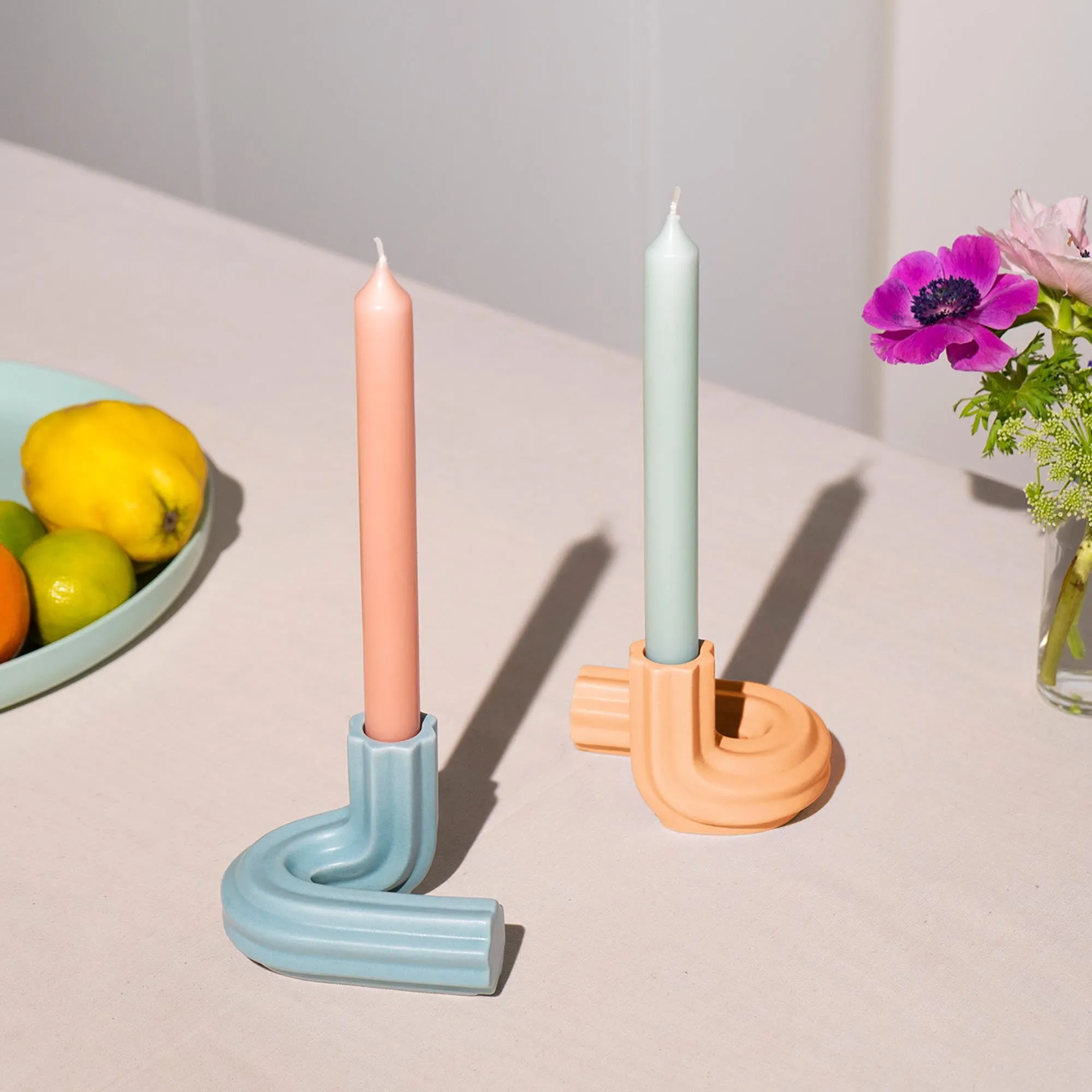 Templo Candleholder - Light Blue