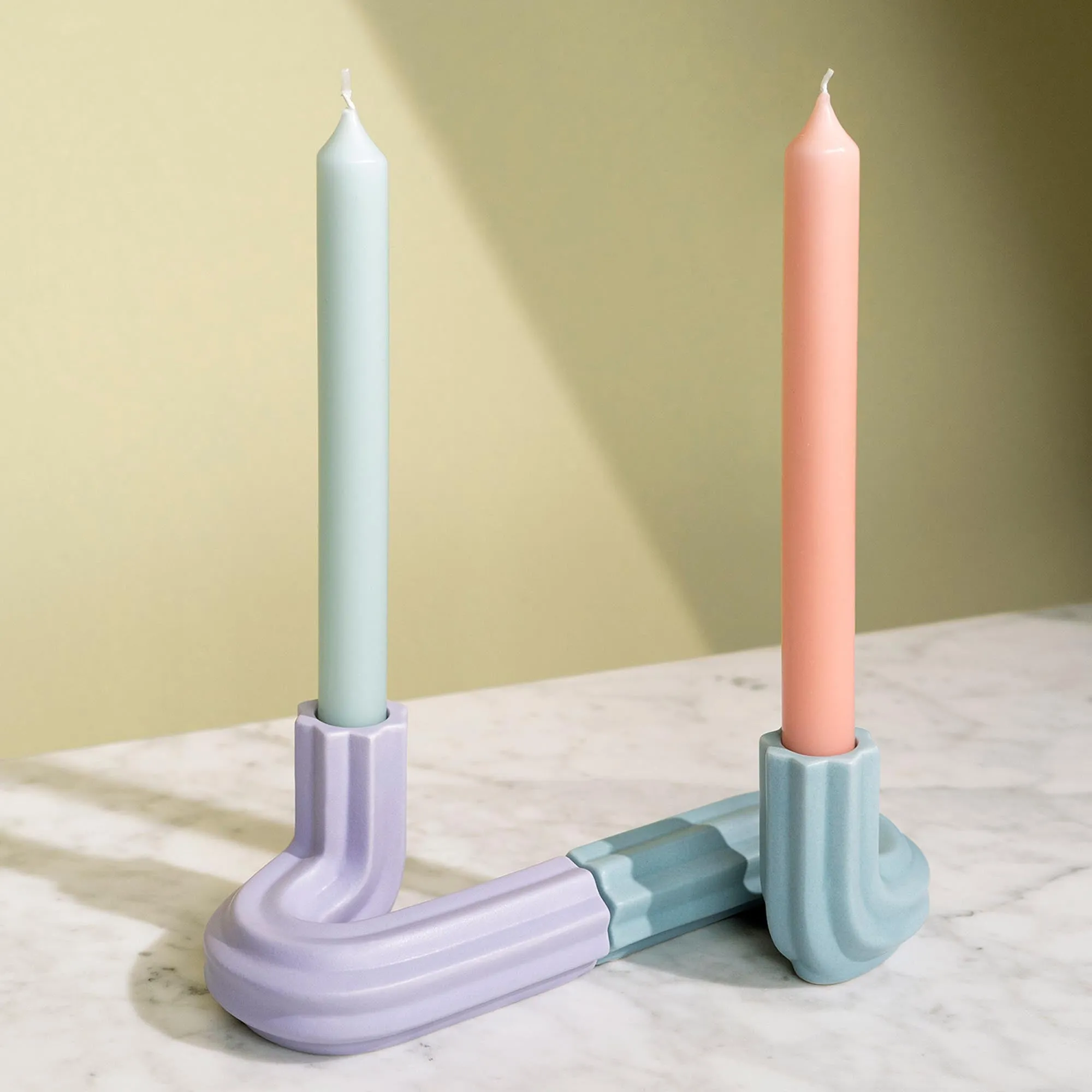 Templo Candleholder - Light Blue