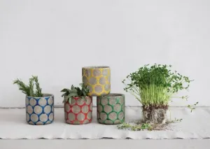 Terra-Cotta Planter with Dots - 4 3/4"