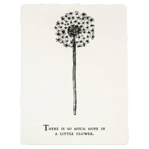 There Is So Much Hope Botanical Handmade Paper Print - 12x16