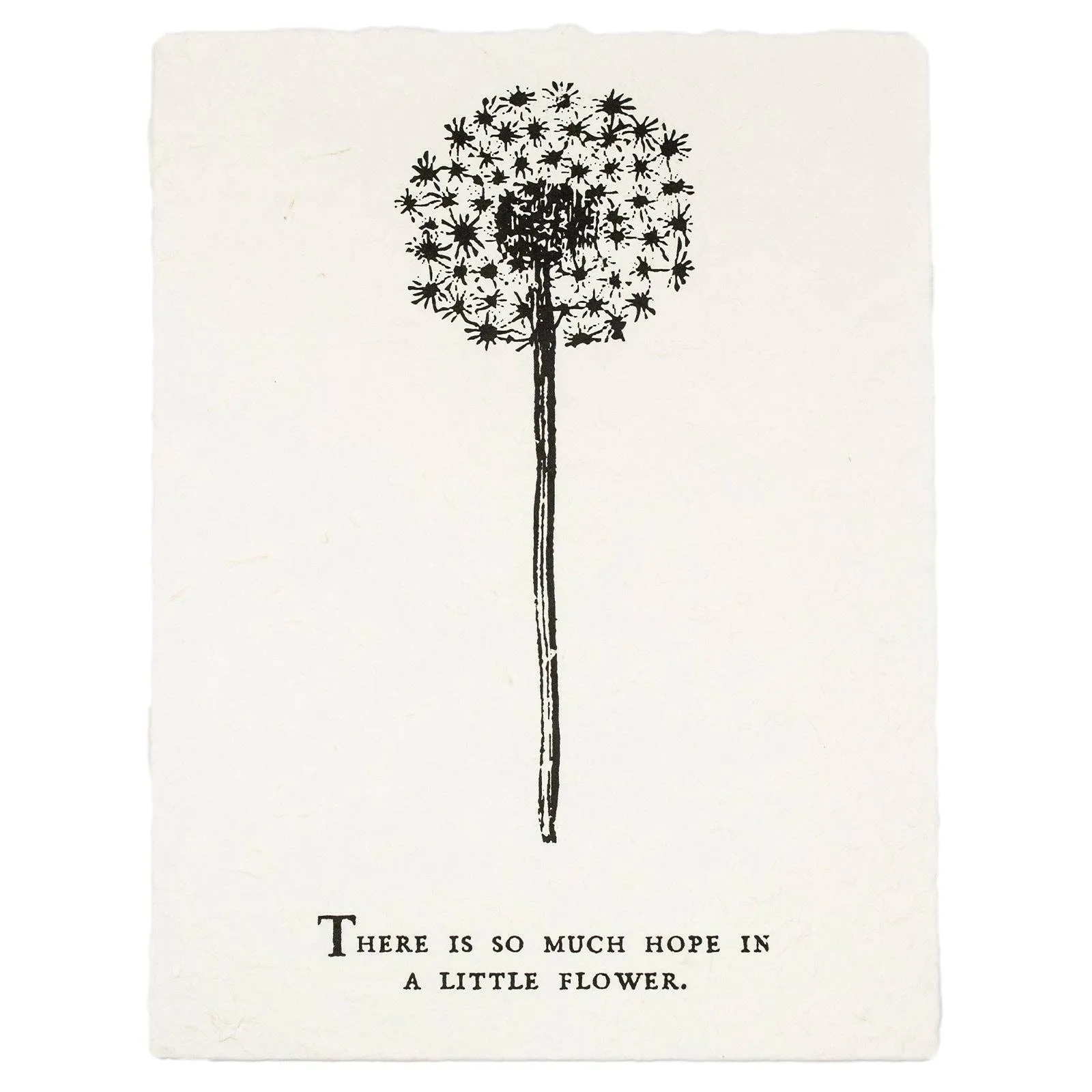 There Is So Much Hope Botanical Handmade Paper Print - 12x16