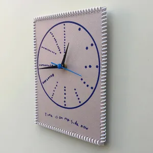 Time is on my side now” wall clock (dots #9)