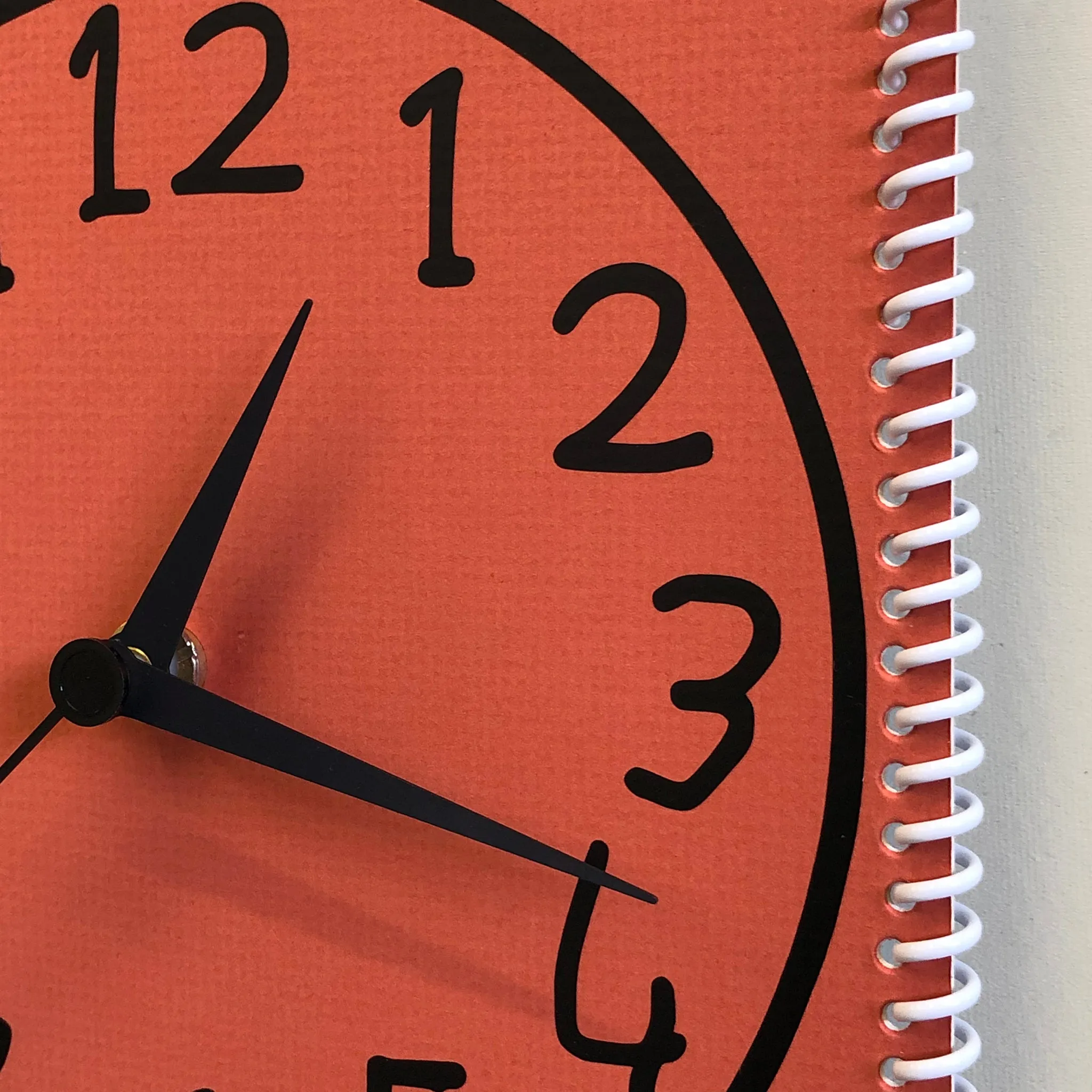 “Time is on my side now” wall clock (numbers #3)