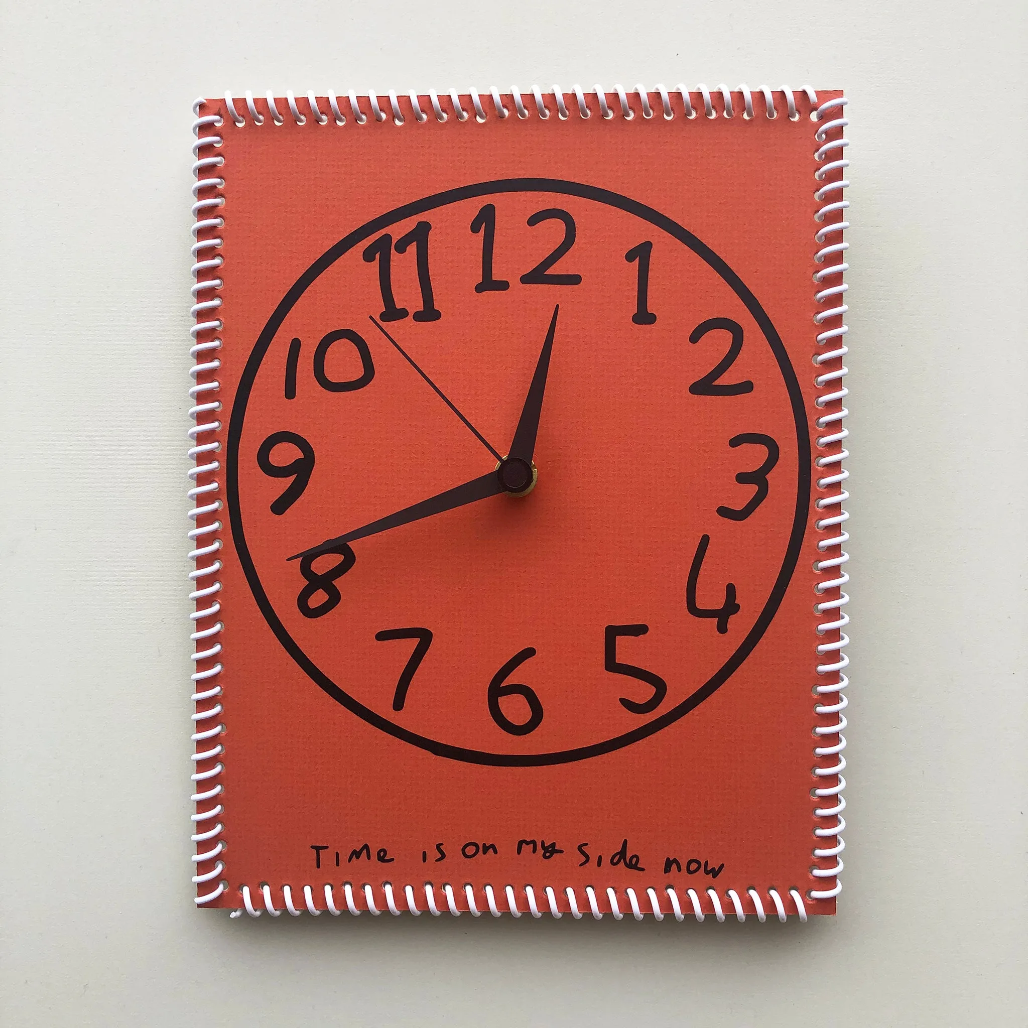 “Time is on my side now” wall clock (numbers #3)