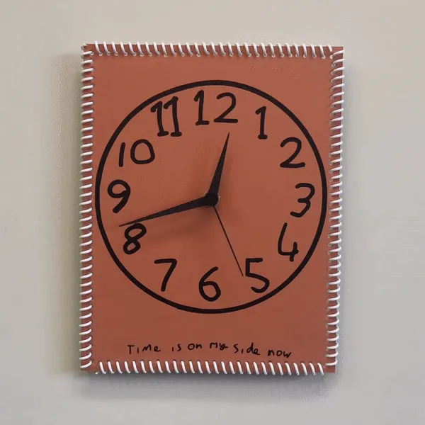 “Time is on my side now” wall clock (numbers #3)