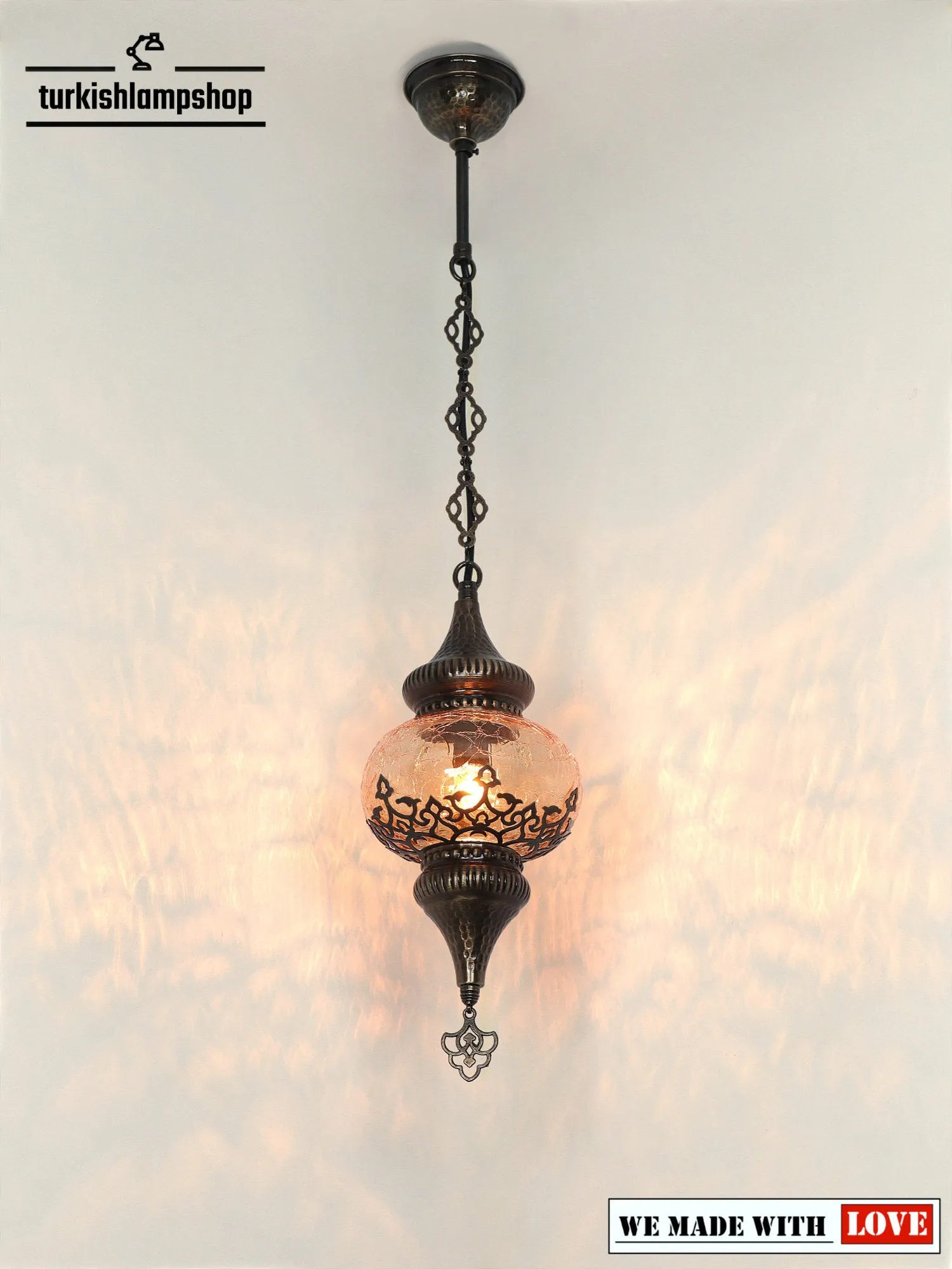 Turkish Glass Living Room Hanging Lamp Different Colors
