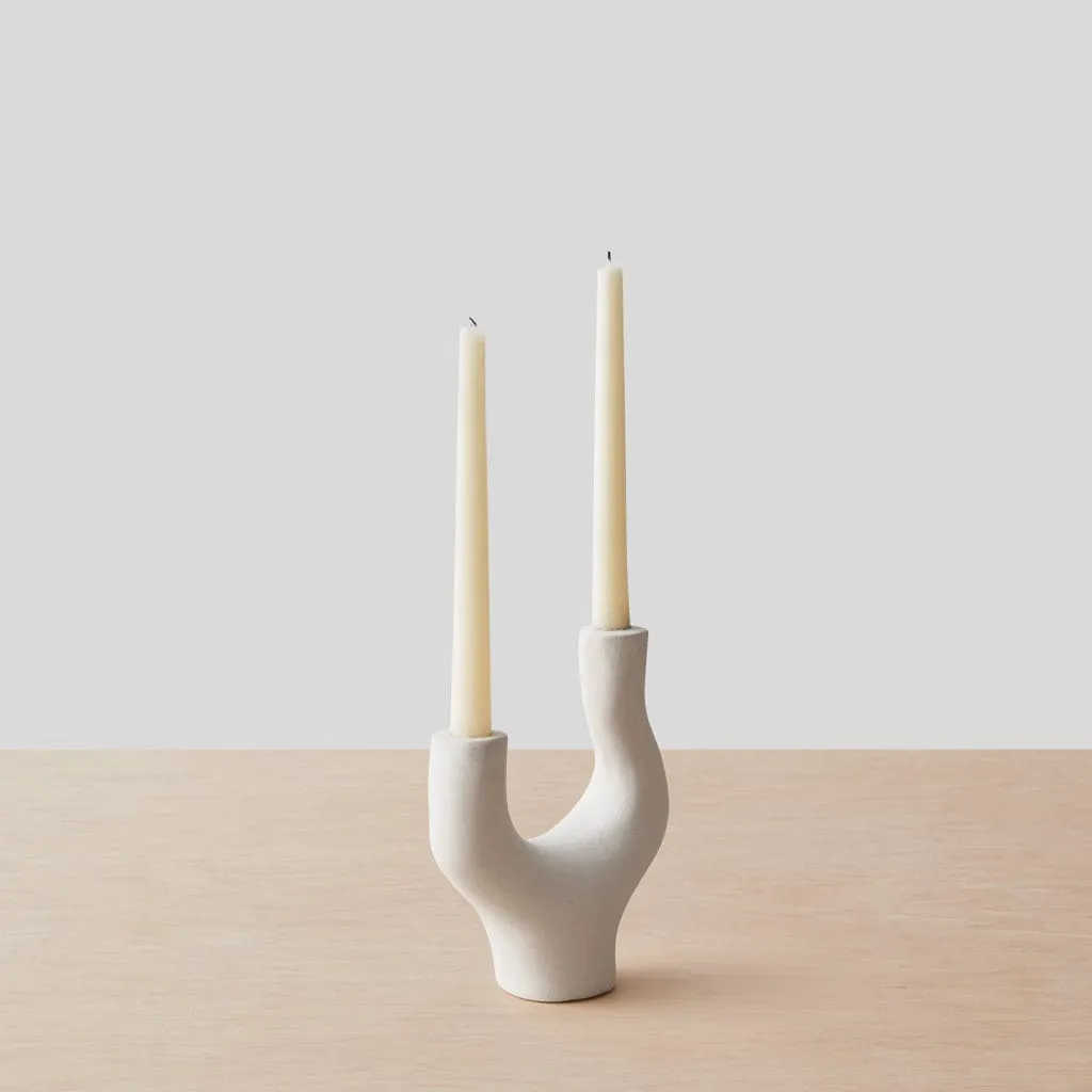 Vida Ceramic Candle Holders - Set of 2